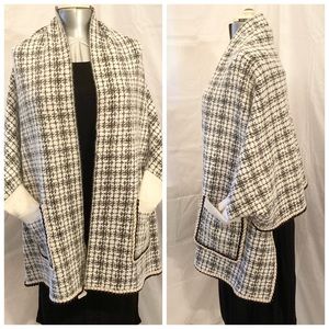 Shimmery Eyelash Sweater Shawl OS